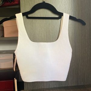 BABATON sculpt knit in white